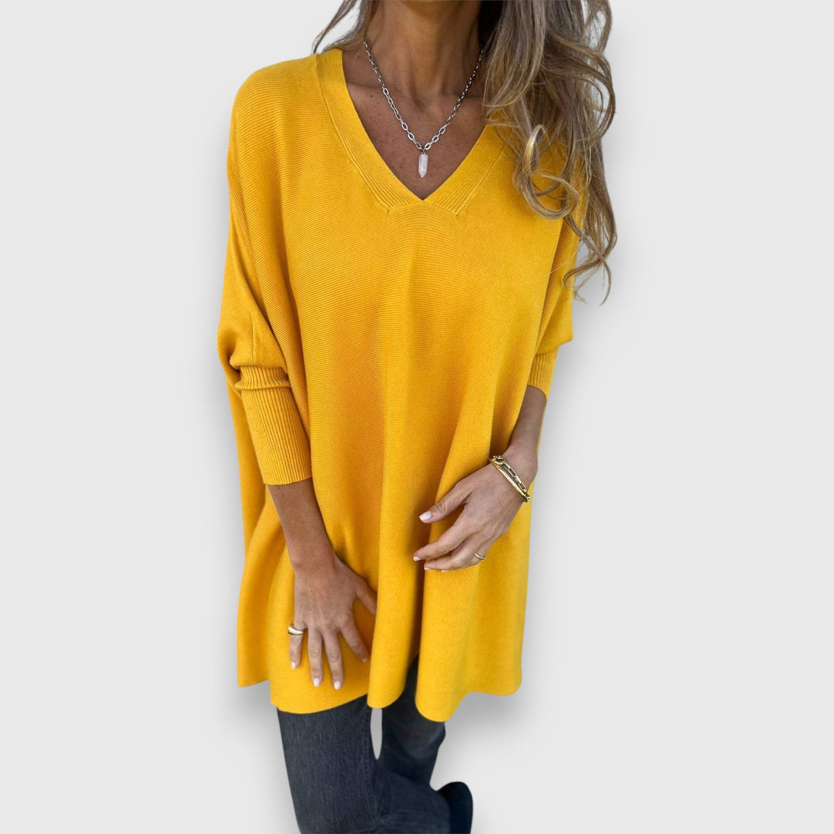 Rosie | Cosy Oversized V-Neck Sweater