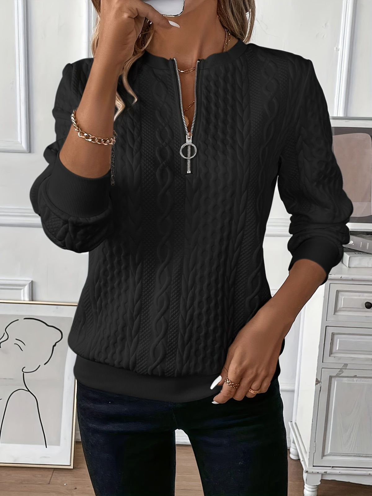 Lina | Stylish Knitted Sweater