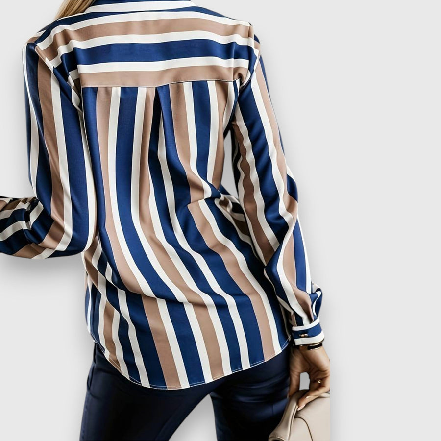 Felicia | Striped Shirt Blouse