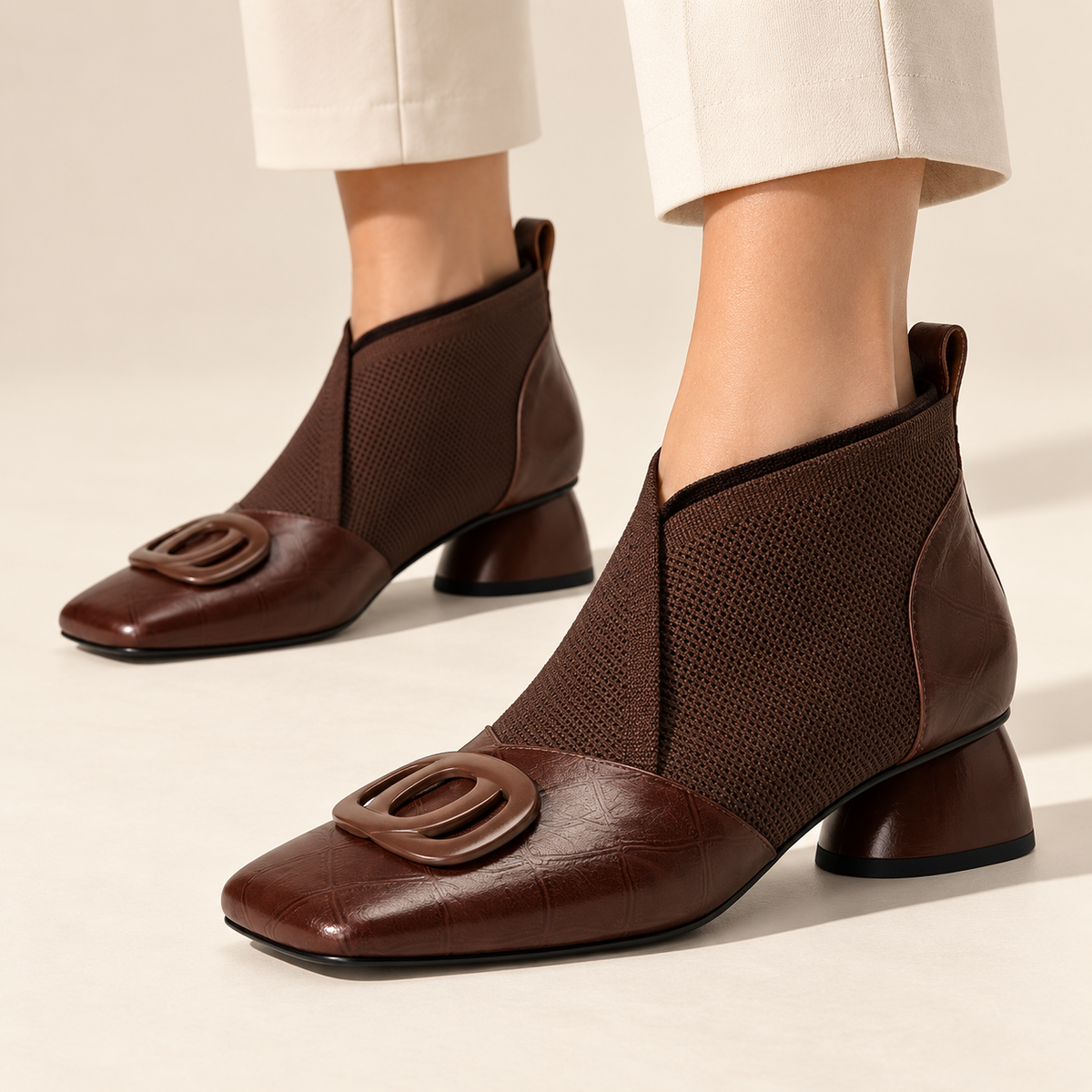 Clara | Sculpted Leather Boots