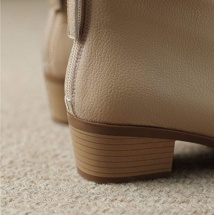 Adeline | Vegan Leather Ankle Boots