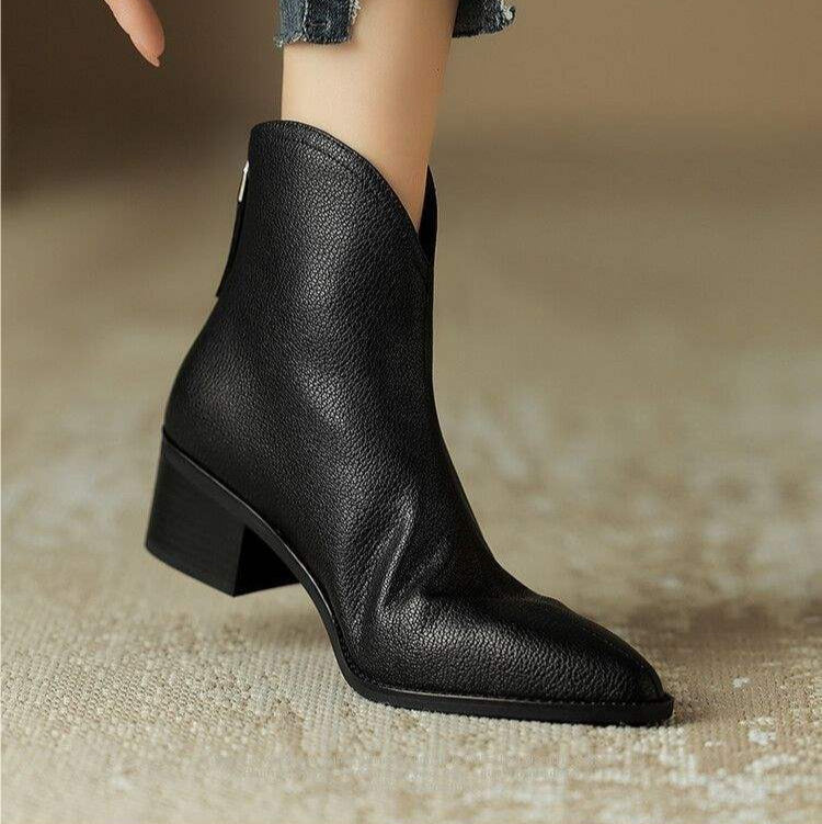 Adeline | Vegan Leather Ankle Boots