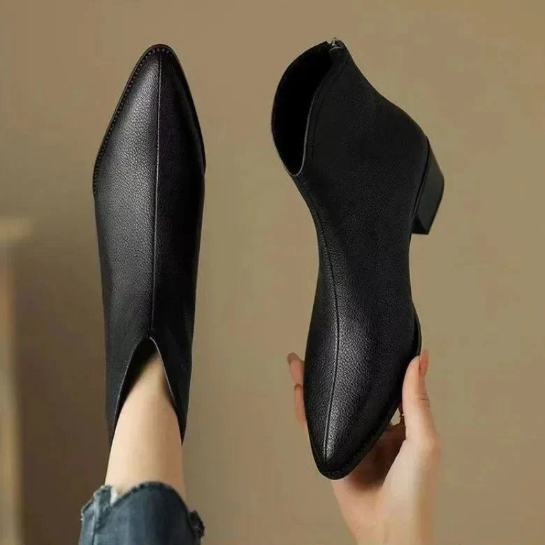 Adeline | Vegan Leather Ankle Boots