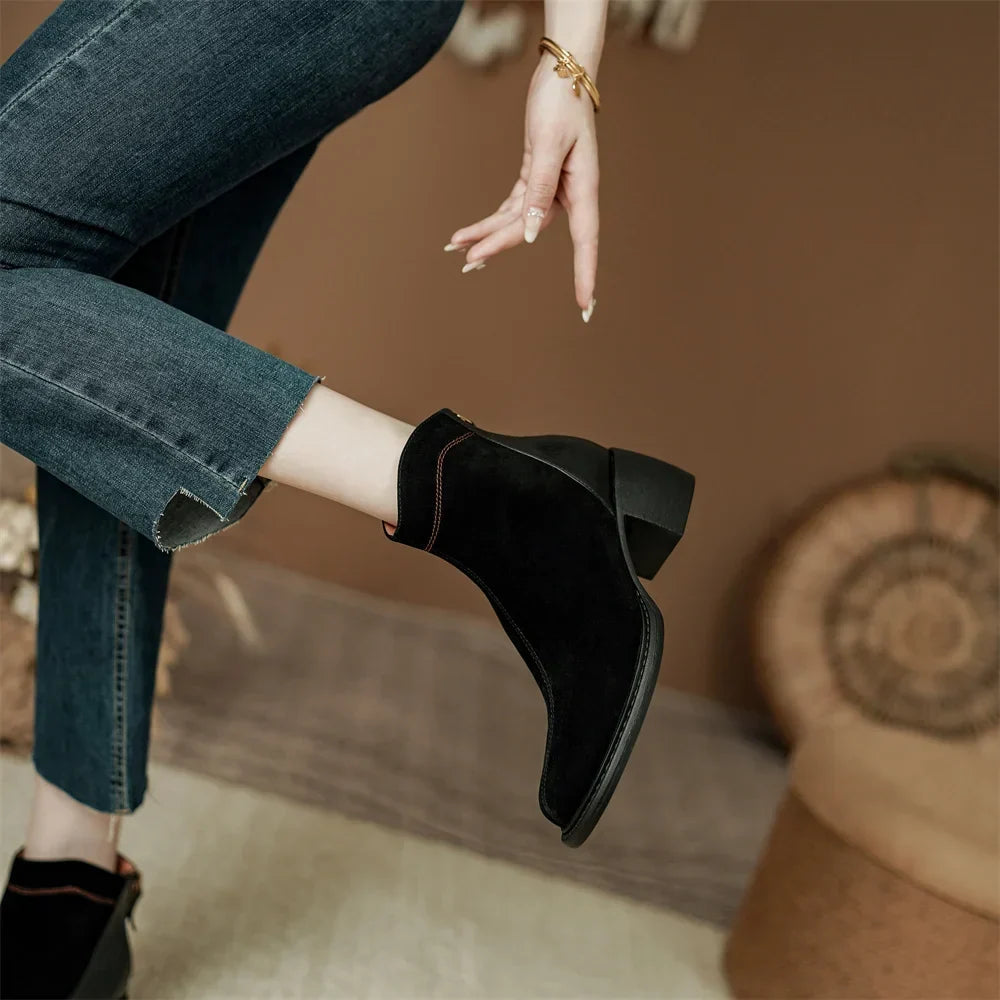 Brooke | Suede Ankle Boots