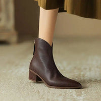 Adeline | Vegan Leather Ankle Boots