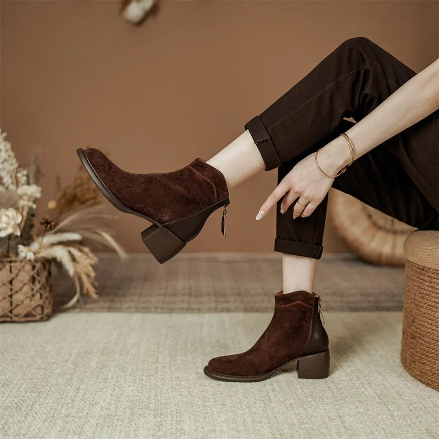 Brooke | Suede Ankle Boots