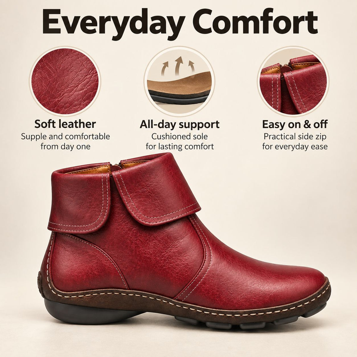 Marlowe | Faux-Suede Winter Ankle Boots