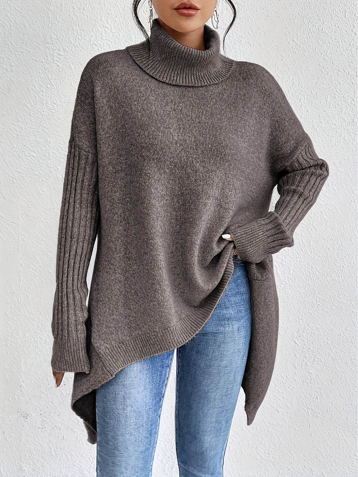 Irina | Oversized Turtleneck Sweater