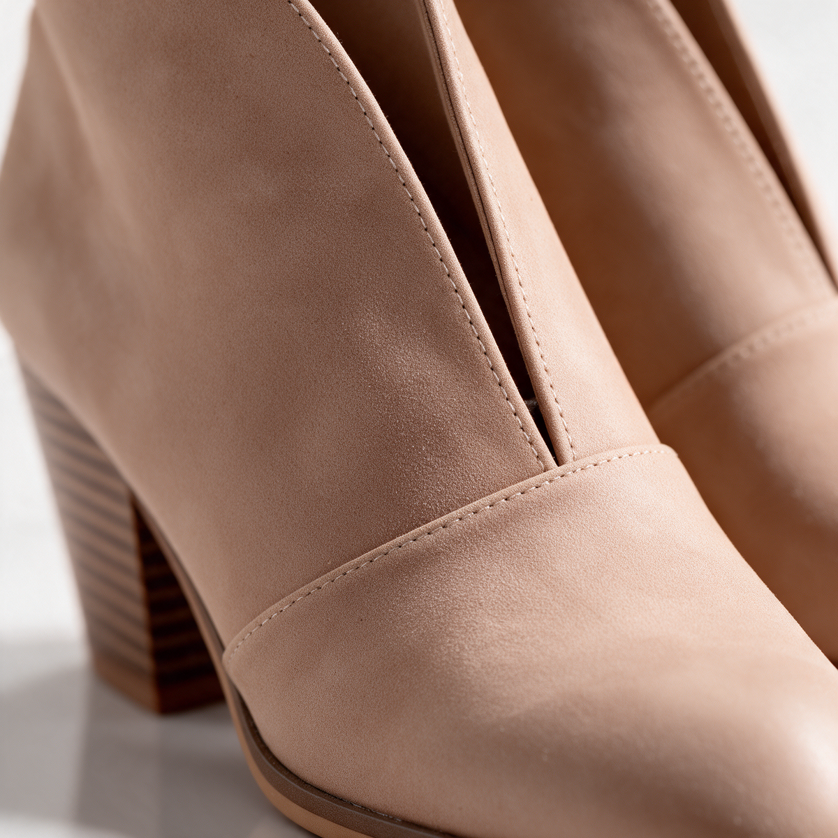 Crystal | V-Cut Ankle Boots